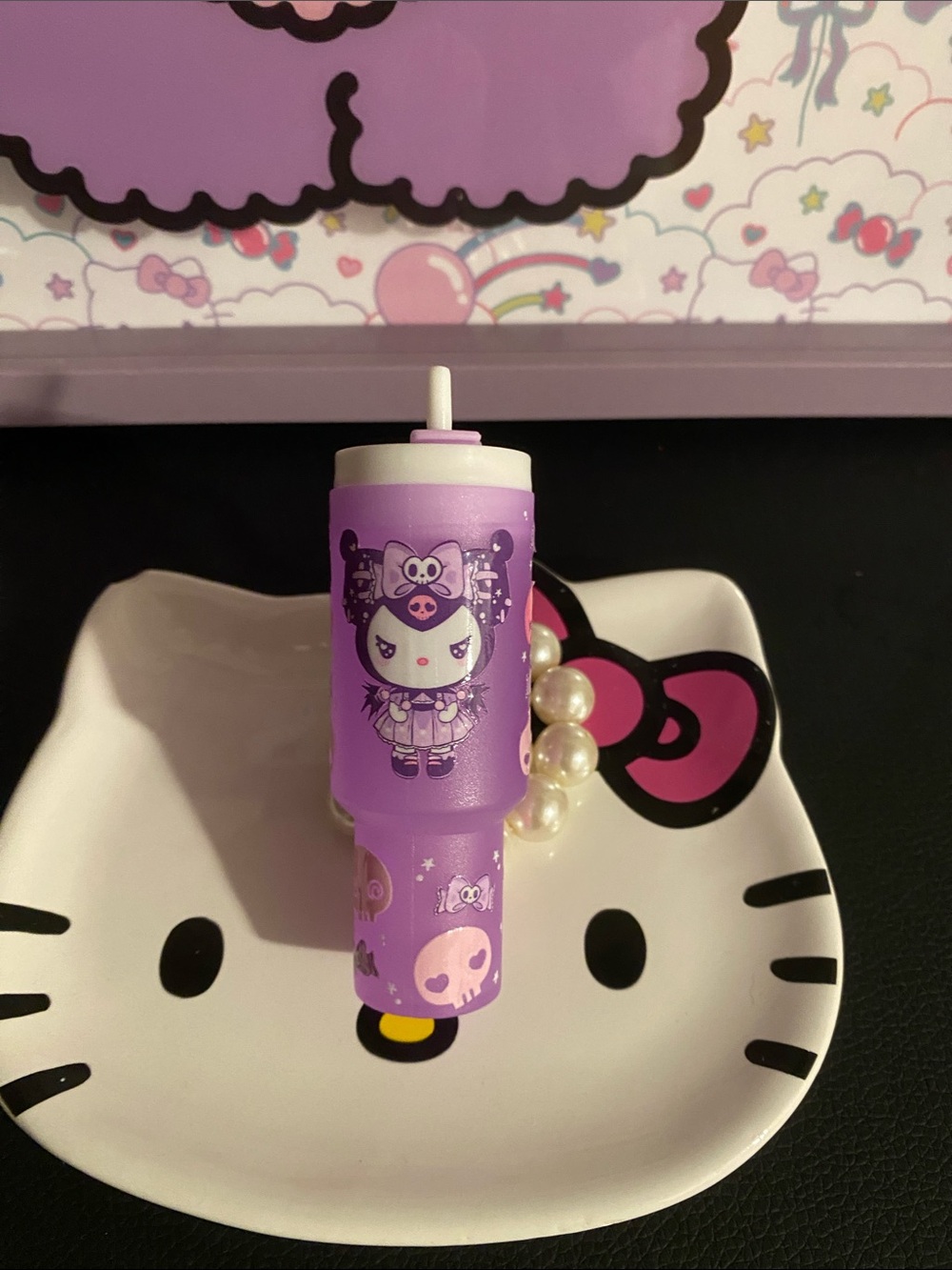 NWOT Lilac Lipstick Charm keychain 🖤💜